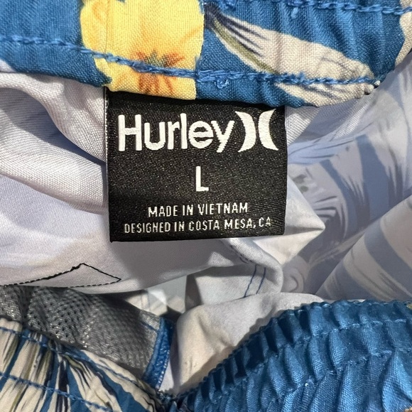NWT Men’s Hurley Boardshort- Size Large- Blue Hawaiian- 17” - Picture 6 of 7
